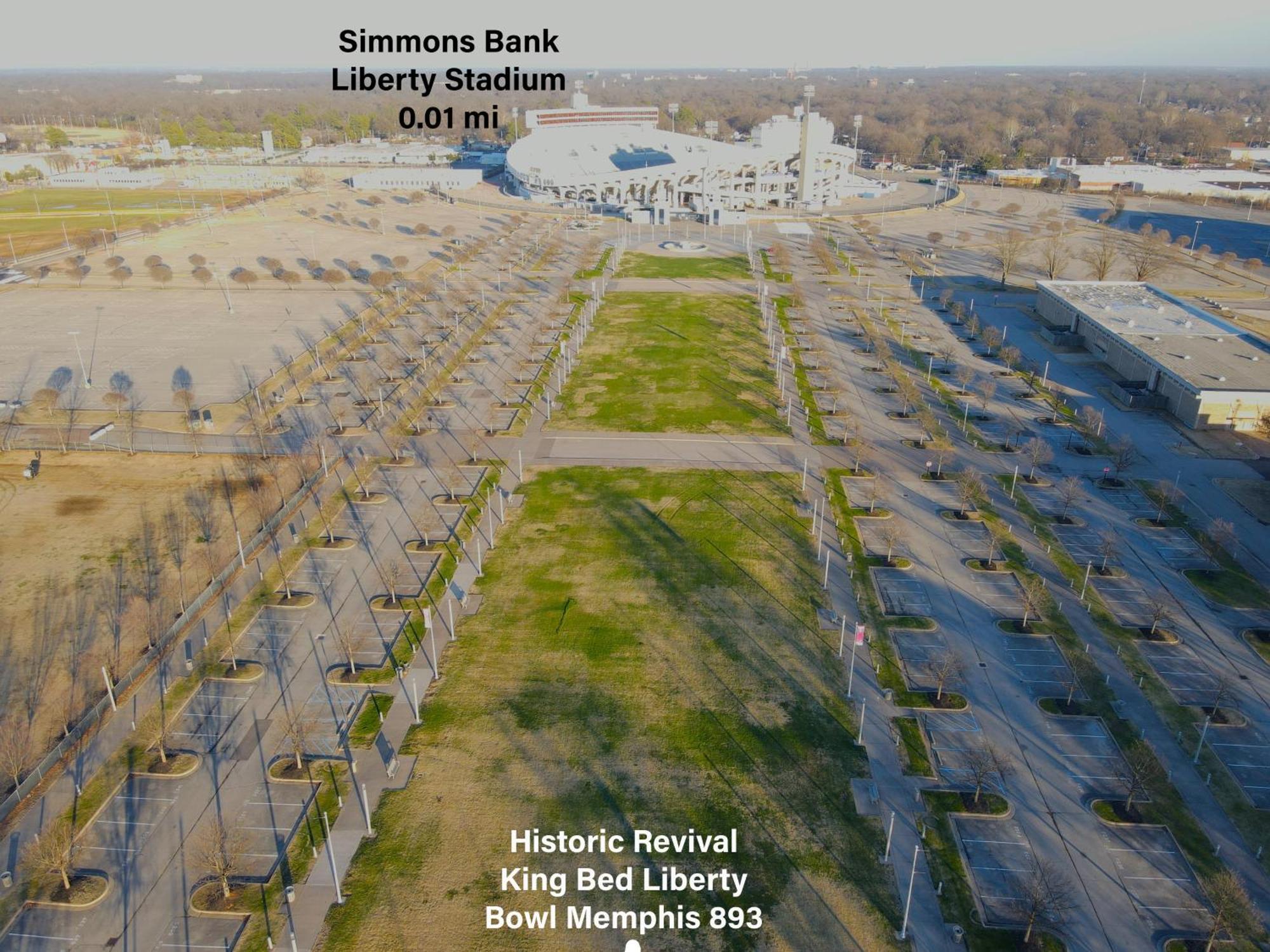 Villa Historic Revival King Bed Liberty Bowl Memphis 893 Esterno foto